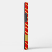 Geometrischer Personalisierter Name des Golden Red Case-Mate iPhone Hülle (Rückseite / Rechts)