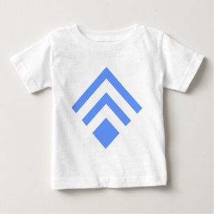 Geometrischer Pfeil 02 - Babyblau Baby T-shirt