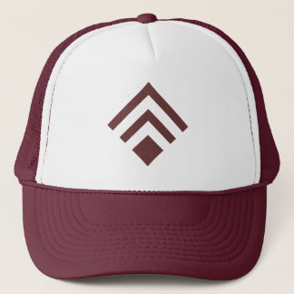 Geometrischer Pfeil 02 - Dunkelbraun Truckerkappe