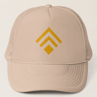 Geometrischer Pfeil 02 - Gelb Truckerkappe