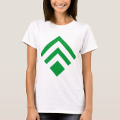 Geometrischer Pfeil 02 - Grasgrün T-Shirt (Vorderseite)