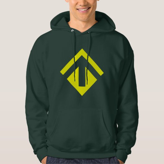 Geometrischer Pfeil 02 Hoodie (Vorderseite)