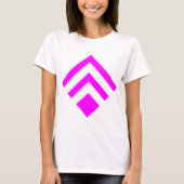 Geometrischer Pfeil 02 - Magenta T-Shirt (Vorderseite)
