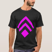 Geometrischer Pfeil 02 - Magenta T-Shirt (Vorderseite)