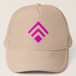 Geometrischer Pfeil 02 - Magenta Truckerkappe