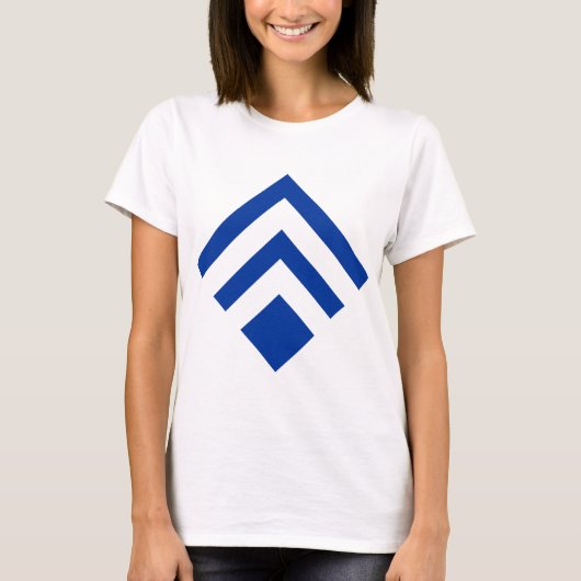 Geometrischer Pfeil 02 - Navy Blue T-Shirt (Vorderseite)