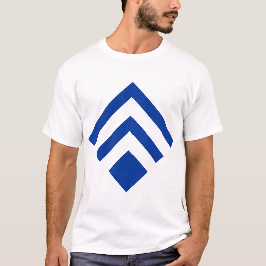 Geometrischer Pfeil 02 - Navy Blue T-Shirt (Vorderseite)