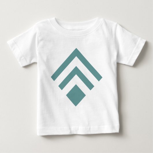 Geometrischer Pfeil 02 - Ocean Green Baby T-shirt (Vorderseite)