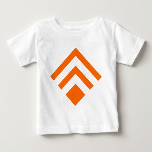 Geometrischer Pfeil 02 - Orange Baby T-shirt (Vorderseite)