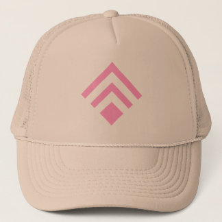 Geometrischer Pfeil 02 - Rosa Truckerkappe