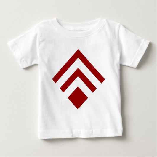 Geometrischer Pfeil 02 - Ruby Red Baby T-shirt (Vorderseite)