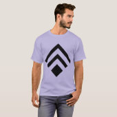 Geometrischer Pfeil 02 - Schwarz T-Shirt (Vorne ganz)