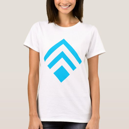Geometrischer Pfeil 02 - Sky Blue T-Shirt (Vorderseite)