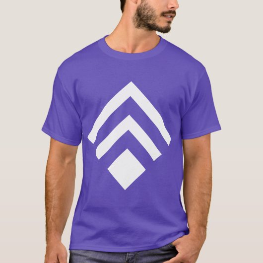 Geometrischer Pfeil 02 - weiß T-Shirt (Vorderseite)