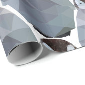 Geometrischer Pinguin-Wirrwarr-Druck Geschenkpapier (Rolleneckpunkt)