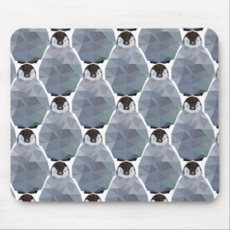 Geometrischer Pinguin-Wirrwarr-Druck Mousepad