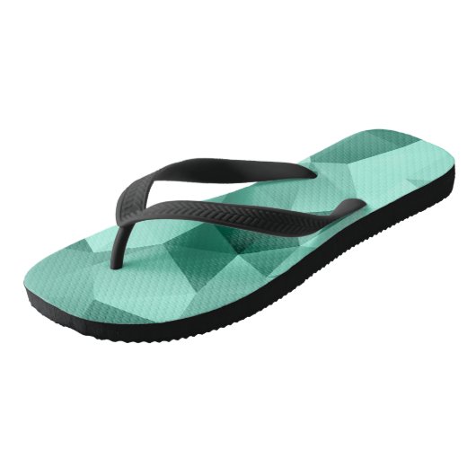 geometrischer Polygondreieck Badesandalen (Schrägansicht)