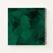 geometrischer Polygondreieck Notizblock (Rückseite)