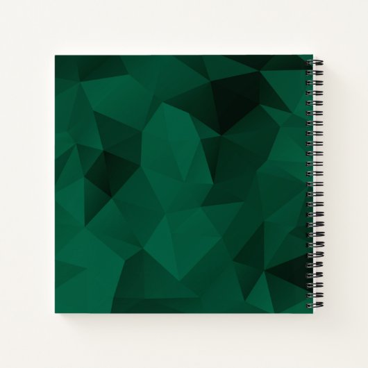 geometrischer Polygondreieck Notizblock (Rückseite)