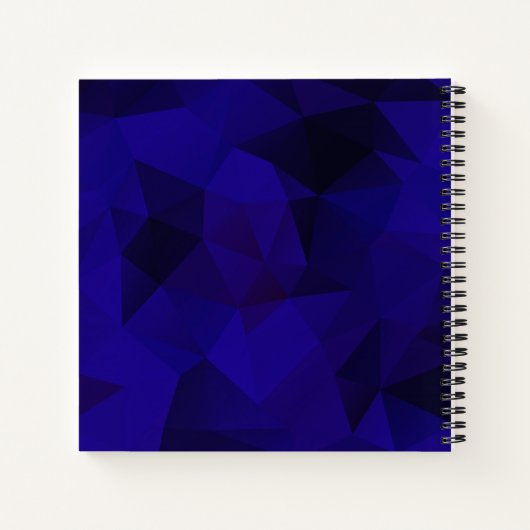 geometrischer Polygondreieck Notizblock (Rückseite)