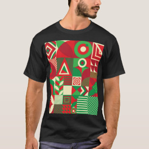 Geometrischer Pop: Farbige Abstrakte Fliesen. T-Shirt