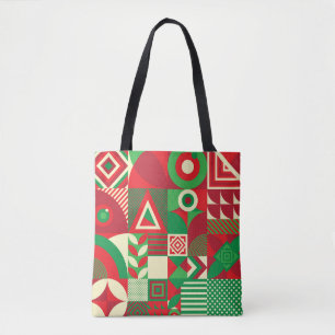 Geometrischer Pop: Farbige abstrakte Kacheln. Tasche