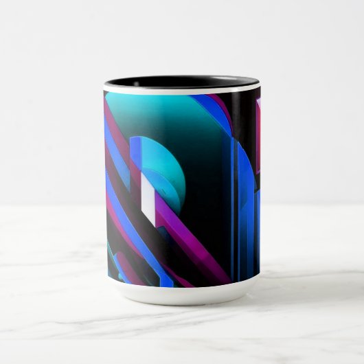 "Geometrischer Puls" Tasse (Zentrum)