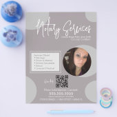 Geometrischer QR-Code für öffentliche Notare Flyer (Einzeln)