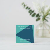 Geometrischer QR-Code für Softwareentwickler anpas Quadratische Visitenkarte (Stehend Vorderseite)