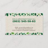 Geometrischer Quadrat Visitenkarte (Rückseite)