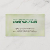 Geometrischer quadratischer Baum Farbige Blätter W Visitenkarte (Rückseite)