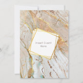 geometrischer Rahmen aus Marmor Einladung (Vorderseite)