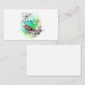 Geometrischer Rahmen für Bartete Drachen Visitenkarte (Vorne/Hinten)