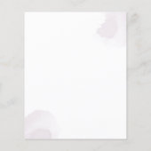 Geometrischer Rahmen Lila floral Save the Date (Rückseite)