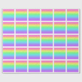 Geometrischer Regenbogen Geschenkpapier (Flach)