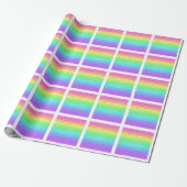 Geometrischer Regenbogen Geschenkpapier (Ungerollt)