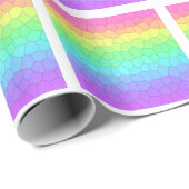 Geometrischer Regenbogen Geschenkpapier (Rolleneckpunkt)