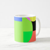 Geometrischer Regenbogen Kaffeetasse (VorderseiteRechts)