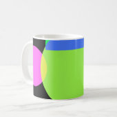 Geometrischer Regenbogen Kaffeetasse (Vorderseite Links)