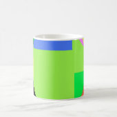 Geometrischer Regenbogen Kaffeetasse (Mittel)