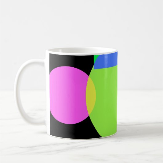 Geometrischer Regenbogen Kaffeetasse (Links)