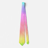 Geometrischer Regenbogen Krawatte (Vorderseite)