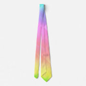 Geometrischer Regenbogen Krawatte (Rückseite)