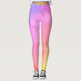 Geometrischer Regenbogen Leggings