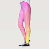 Geometrischer Regenbogen Leggings (Links)