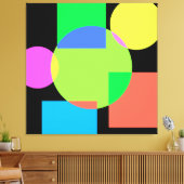 Geometrischer Regenbogen Leinwanddruck (Insitu (Wohnzimmer))