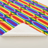 Geometrischer Regenbogen Sherpadecke (3/4)