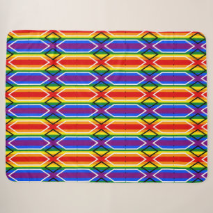 Geometrischer Regenbogen Sherpadecke