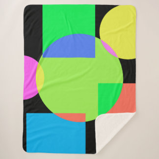 Geometrischer Regenbogen Sherpadecke