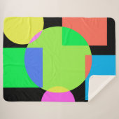 Geometrischer Regenbogen Sherpadecke (Vorderseite (Horizontal))